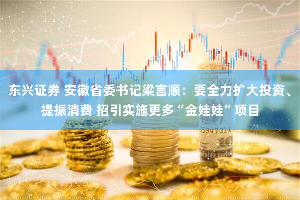 东兴证券 安徽省委书记梁言顺：要全力扩大投资、提振消费 招引实施更多“金娃娃”项目